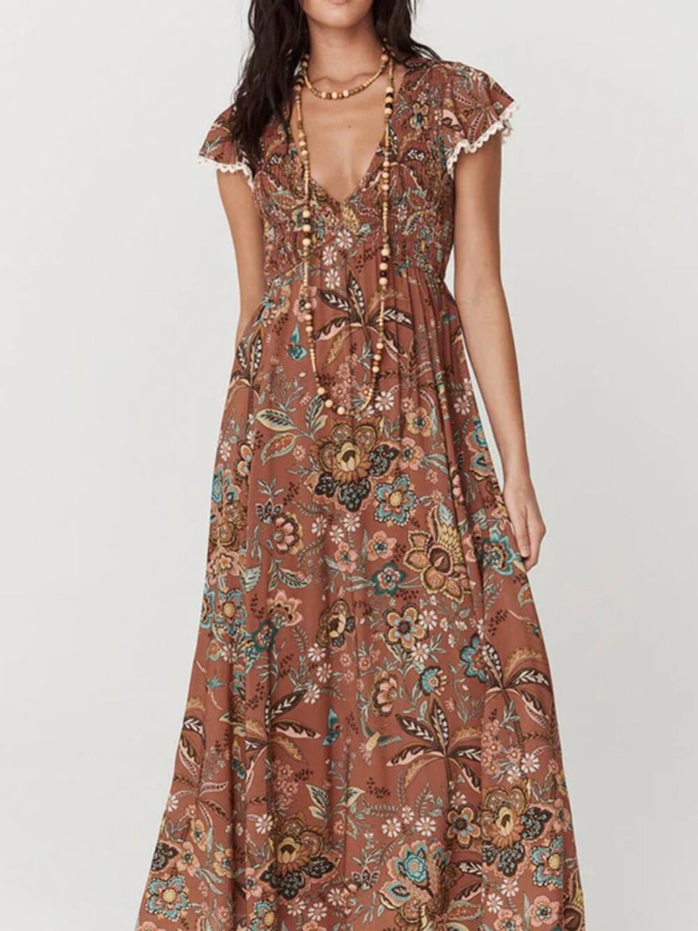 Spell & the Gypsy Mojave Lily Shirred Maxi Dress | XL | NWT | RARE-SOLD OUT!